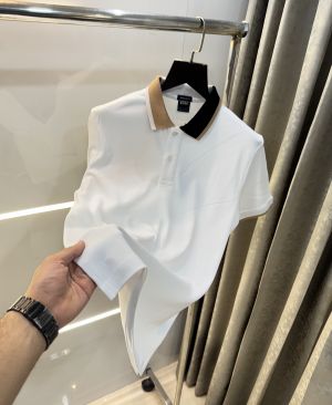 Hugo  Boss White Classic Premium Polo T-Shirt