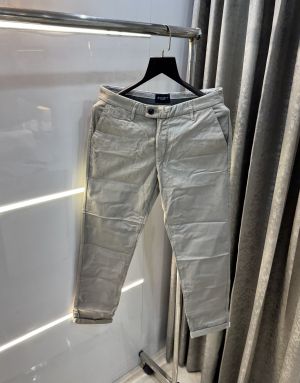 Hacket London Light Grey Premium Classic Cotton Trouser 