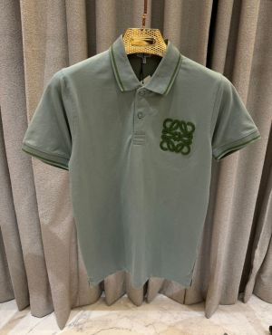 Loewe Chest Logo Polo T-shirt Grass Green