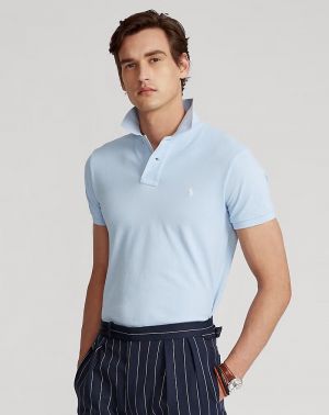 Ralph  Lauren Sky Blue Embroidery Logo Classic Polo T-Shirt