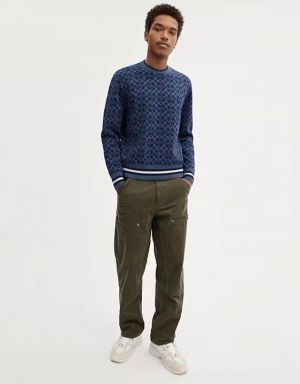 COAC_H IMPORTED BLUE MONOGRAM PULLOVER 