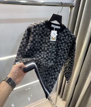 COAC_H IMPORTED GREY MONOGRAM PULLOVER 