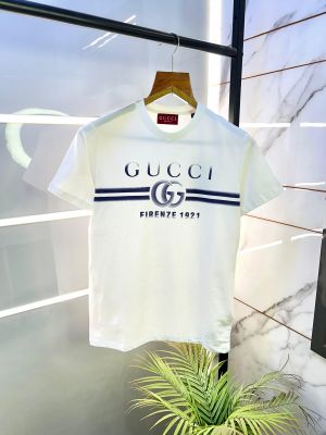 Gucc i White Premium Round Neck Printed T-shirt F2666-WH1