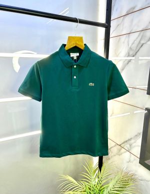 Lacost e Green Polo Premium Collar Neck T-shirt F2697-GR