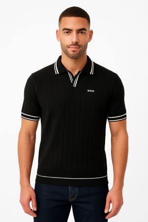  HUGOBOSS KNITTED POLO TSHIRT