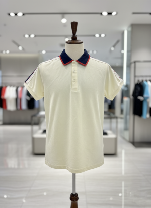 GUCC-I IMPORTED TRENDING POLO T-SHIRT CREAM