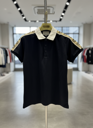 GUCC-I IMPORTED TRENDING POLO T-SHIRT BLACK