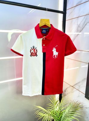 Ralph_Lauren Polo Red Premium Collar Neck T-shirt F2830-RE