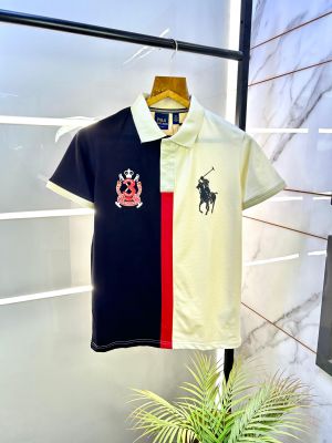 Ralph_Lauren Polo Off-white Premium Collar Neck T-shirt F2830-OF