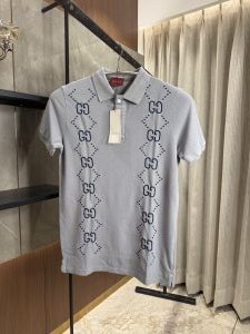 GUCC_I GG GREY PREMIUM FABRIC POLO 