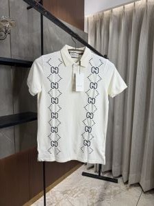 GUCC_I GG WHITE PREMIUM FABRIC POLO 