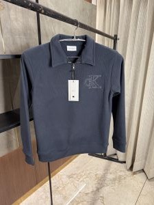 CALVIN KLEI_N BLUE PREMIUM PULLOVER WITH CHAIN