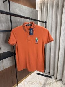 RALPH LAURE_N POLO ORANGE PREMIUM FRONT EMBORSSED POLO