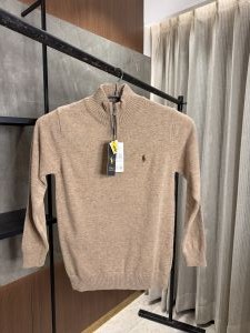 RALPH LAURE_N POLO KNITTED COFFEE PREMIUM NECK PULLOVER