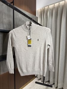 RALPH LAURE_N POLO KNITTED LIGHT BEIGE PREMIUM NECK PULLOVER