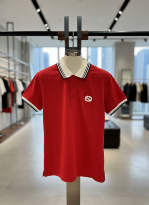 GUCC-I IMPORTED TRENDING POLO T-SHIRT RED
