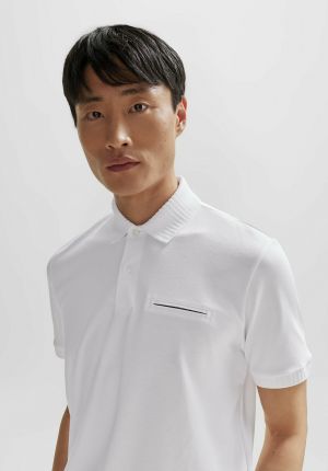 Hug_o Boss Zipper Pocket Look Premium Polo T-shirt (DN 550)