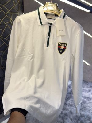 Gucci_White_Embroidery_Logo_Full_Sleeve_Premium_Polo_T-Shirt_(1882)