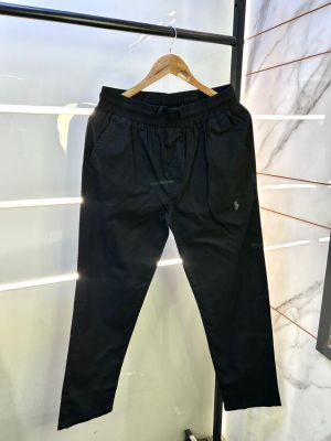 Ralph_Lauren Polo Black Linen Super Premium Trouser F3069-BL