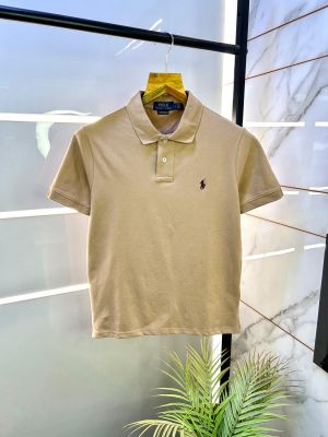 Ralph_Lauren Polo Brown Premium Collar Neck T-shirt F2786-BR