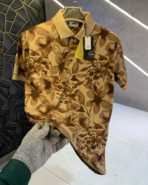 H&M_Brown_Printed_Imported_Polo_T-shirt_(1363)