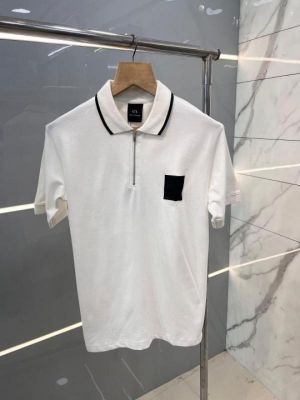 Arman i Exchange Premium Imported Polo T shirt Cotton Matty Fabric White 2371