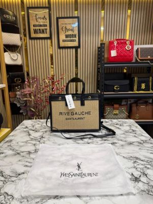 Yves Saint Laurent Rive Gauche Handbag With Dust Bag (Black)