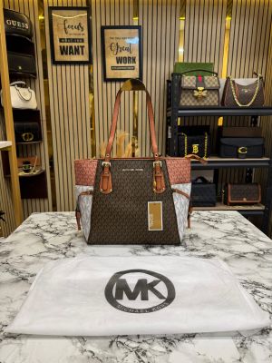 Michael_Kors Voyager Premium Quality Tote Bag With Dust Bag (Coffee Pink)