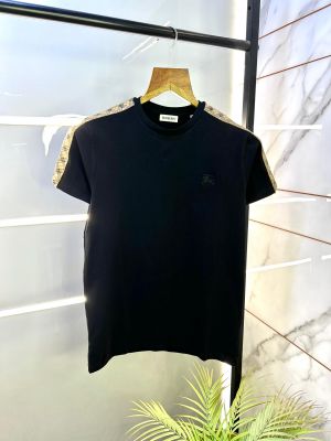 Burberr y Logo Premium Black Round Neck T-shirt F2781-BL