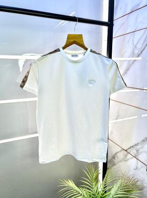 Burberr y Logo Premium White Round Neck T-shirt F2781-WH