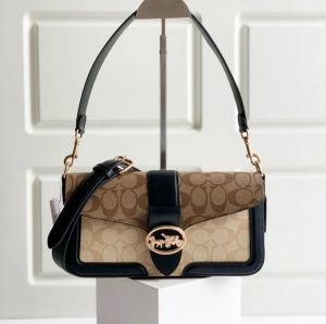 Coach_Georgie_Monogram_ShoulderBag_With_OriginalBox_DustCover_1Short_And_1LongBelt