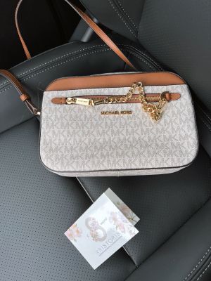_Michael_kors jet set crossbody bag with box(10399biege)