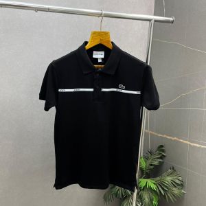 Lacost_e Black Premium Polo Neck Tshirt 482