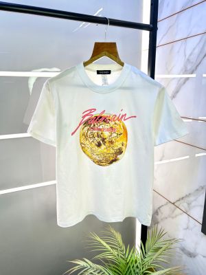 Balmai n Paris White Drop Shoulder Premium Round Neck T-shirt F2791-W1