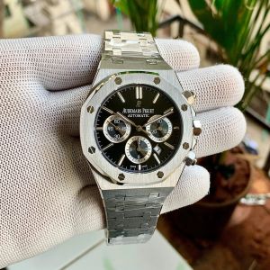 Audemars pigeu_t royal oak chronograph silver black