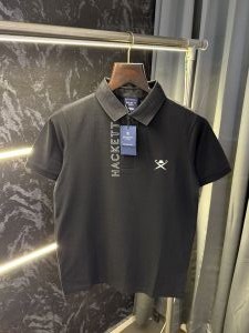 Hacket London Knitted Polo Tshirt (Black)