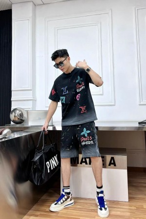 LOUIS_VUITTON_BLACK_MONOGRAM_PRINT_PREMIUM_IMPORTED_CORD_SET_(716)