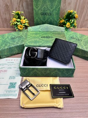 GUCCI_2_Buckle_Belt_&_wallet_Combo_C431