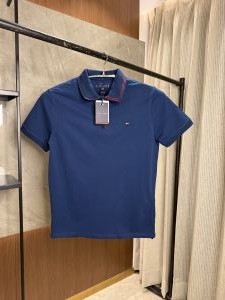 TOMMY HILFIGE_R BLUE PREMIUM COLLAR WORK POLO