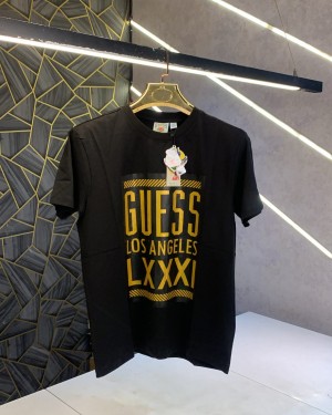 Guess Black Logo Print Premium Classic T-Shirt (1346)