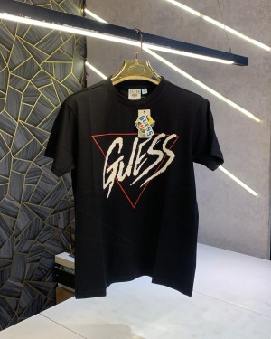 Guess Black Logo Print Premium Classic T-Shirt (1343)