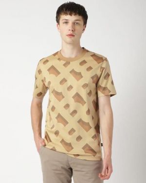 Hugo  Boss Beige Monogram Premium T-Shirt