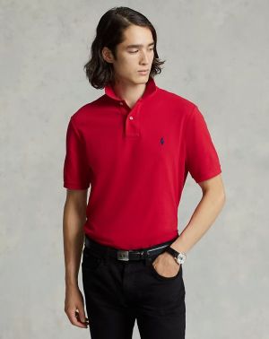 Ralph  Lauren Red Embroidery Logo Classic Polo T-Shirt