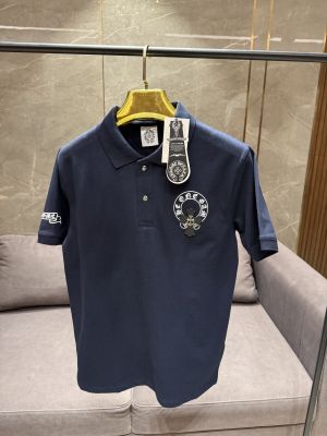 SALE CHROME HEARTS IMPORTED BLUE POLO