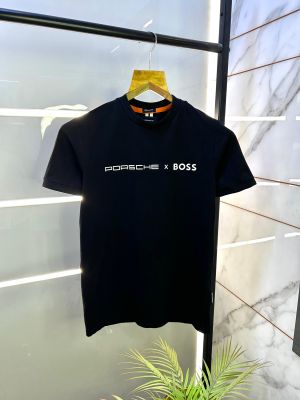 Boss x Porsche Edition Black Round Premium Neck T-shirt F2885-BL