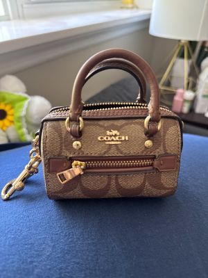 Coach_ Rowan Satchel Signature Canvas Mini  Crossbody Bag with box premium quality