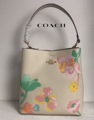 Coach_floral bucket with box premium quality with box