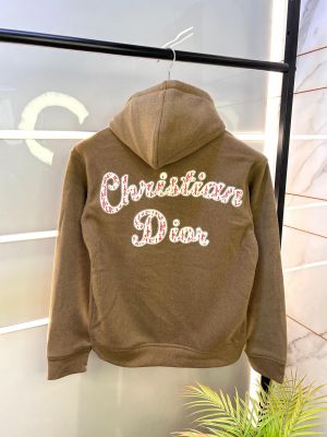 Christian Dio r Brown Imported Back Printed Premium Hoodie BRO-M-1156