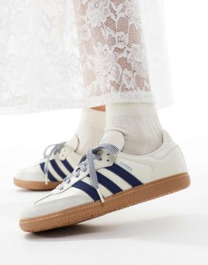 Adida.s Samba White Blue Leather 