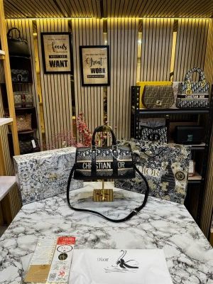 Dior_Oblique_Canvas_Boston_Bag_With_Box_And_DustBag_Including_CarryBag_(Black)